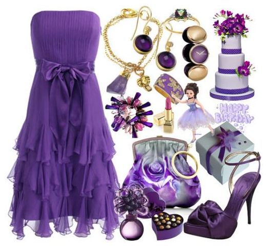 Фиолетовый цвет в одежде